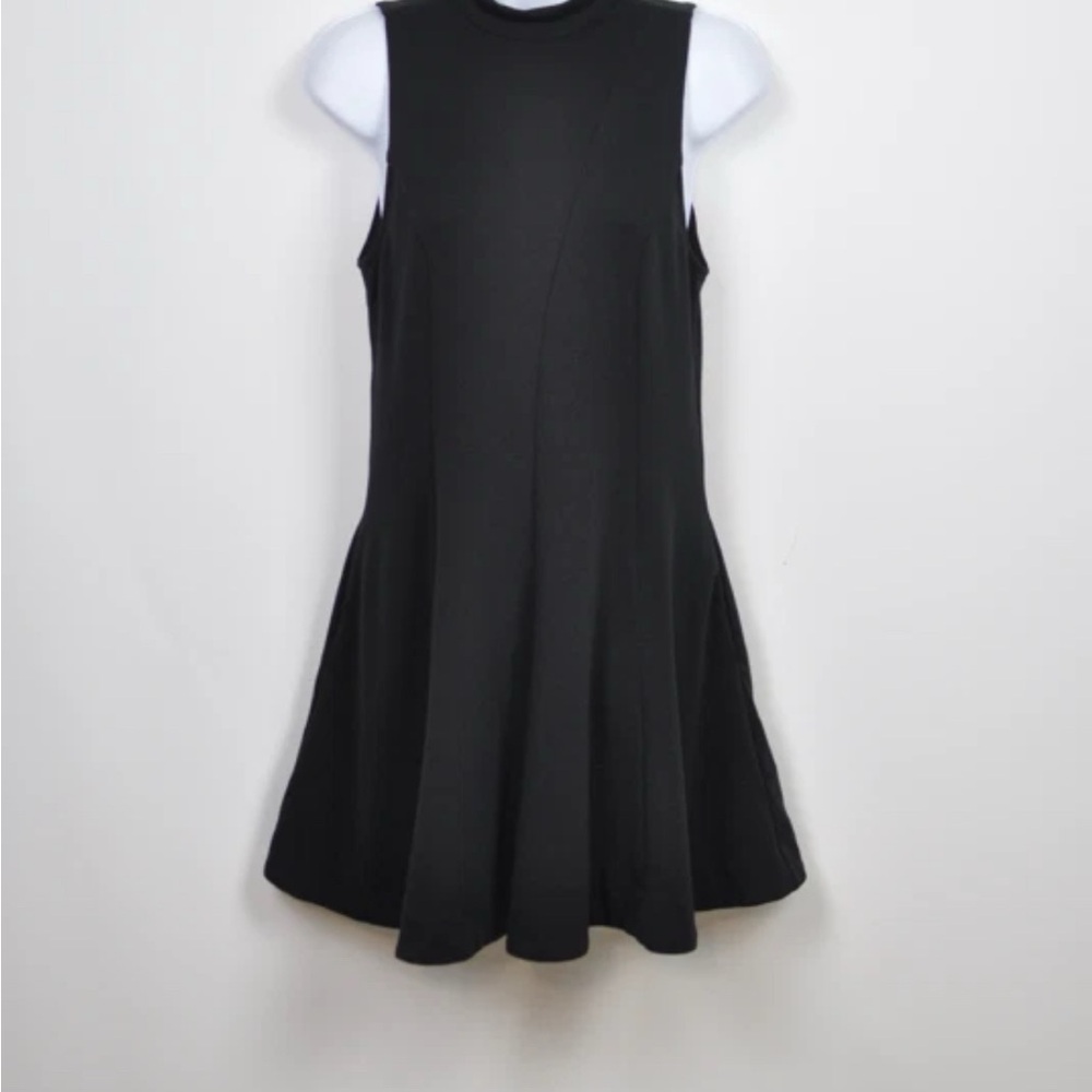 Free People Black Sleeveless Open Back Cocktail Dress Size S WITH pockets
